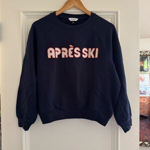 J.Crew Après Ski Navy Sweatshirt small
